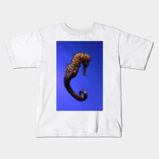 Low Poly Seahorse Kids T-Shirt